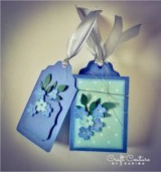 Set of 4 Gift Tags - Blue